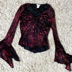 Cache Flare Sleeve Top